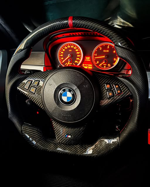 Carbon Fiber Steering Wheel Fits BMW 1 Series E82, E88