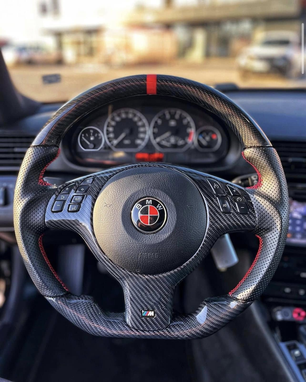 Carbon Fiber Steering Wheel Fits BMW M5 E39, X5 E53