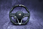 LED Forged Carbon Steering Wheel for Alfa Romeo Giulia Stelvio 2017–2021