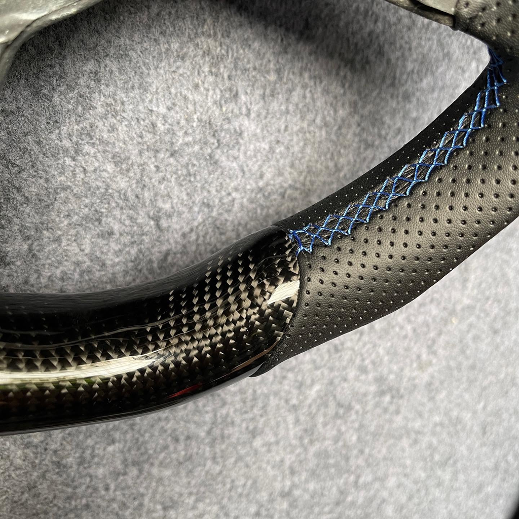 LED Carbon Fiber Steering Wheel Fits VW MK7 GTI R Jetta