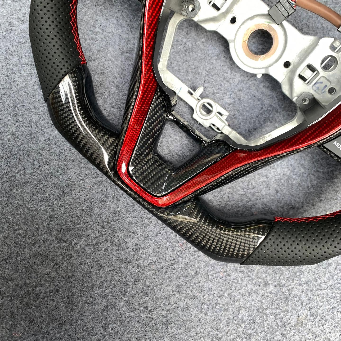 Carbon Fiber Steering Wheel Fits Toyota Corolla 2019+