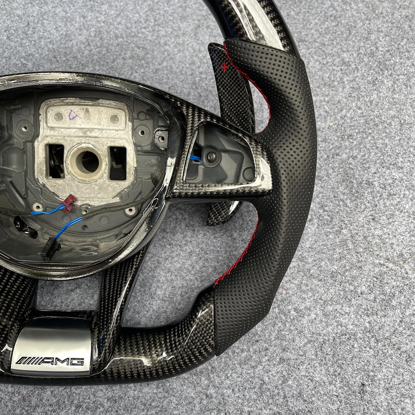 Carbon Fiber Steering Wheel For Mercedes W205 AMG