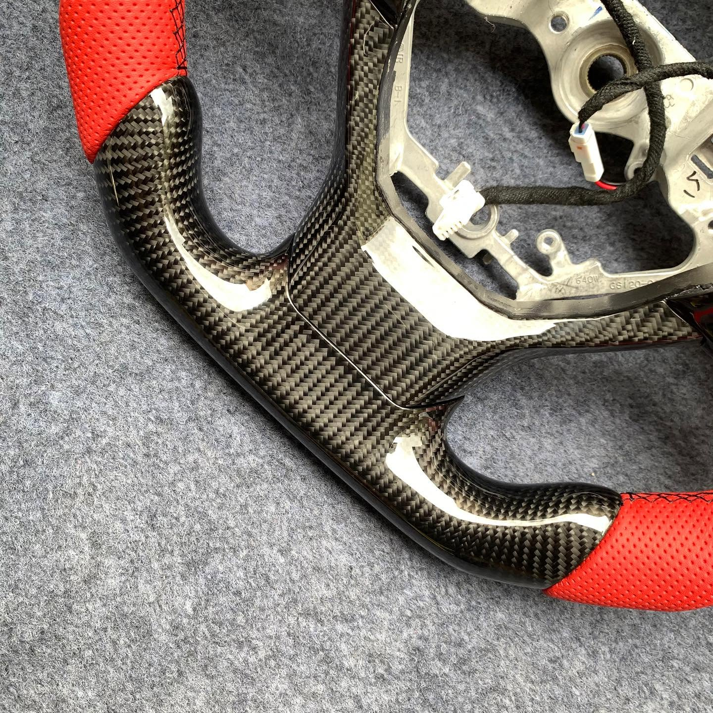 Carbon Fiber Steering Wheel Fits Lexus RX350 RX450H ES350 ES300 GS350 GS450 2016-2022