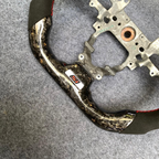 Gold Forged Carbon Fiber Steering Wheel Fits Honda 9th Gen Civic