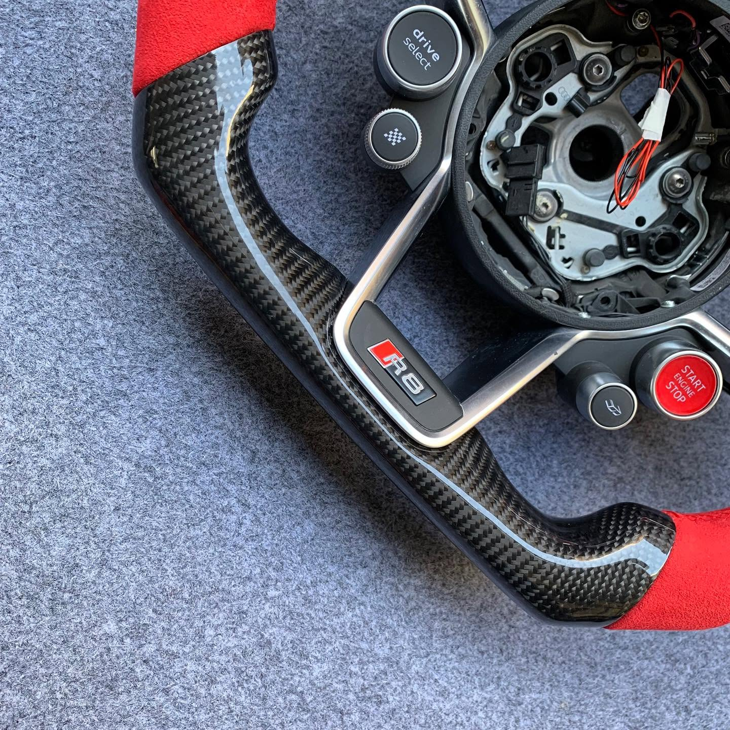 Carbon Fiber Steering Wheel For Audi TTRS TTS MK3 R8 MK2 2016-2026