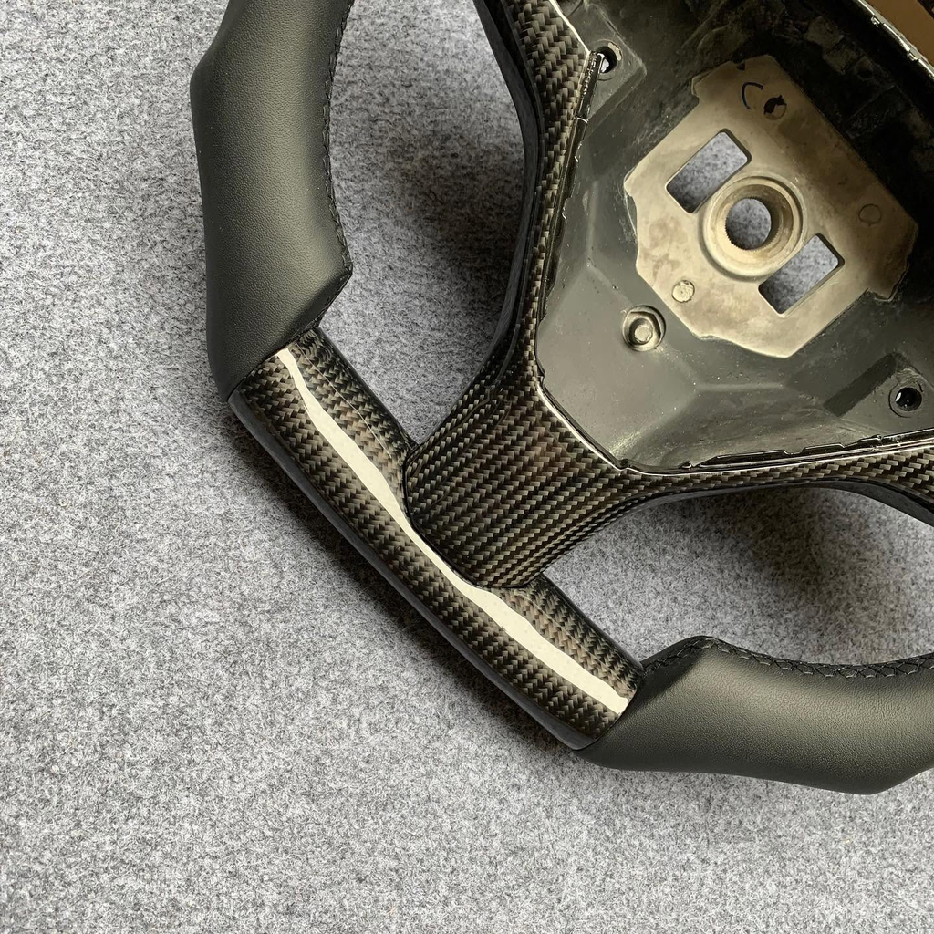 F1 Shape Carbon Fiber Steering Wheel For Tesla Model S / X