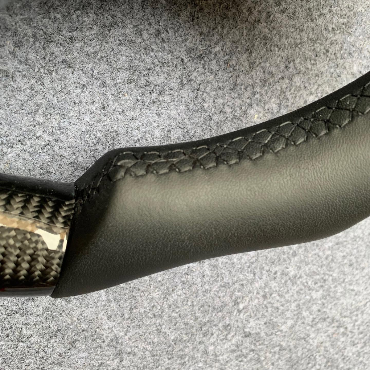 F1 Shape Carbon Fiber Steering Wheel For Tesla Model S / X