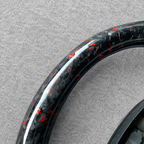 Red flakes forged carbon fiber steering wheel fits Acura TSX 2004‑2008 / Accord CL9