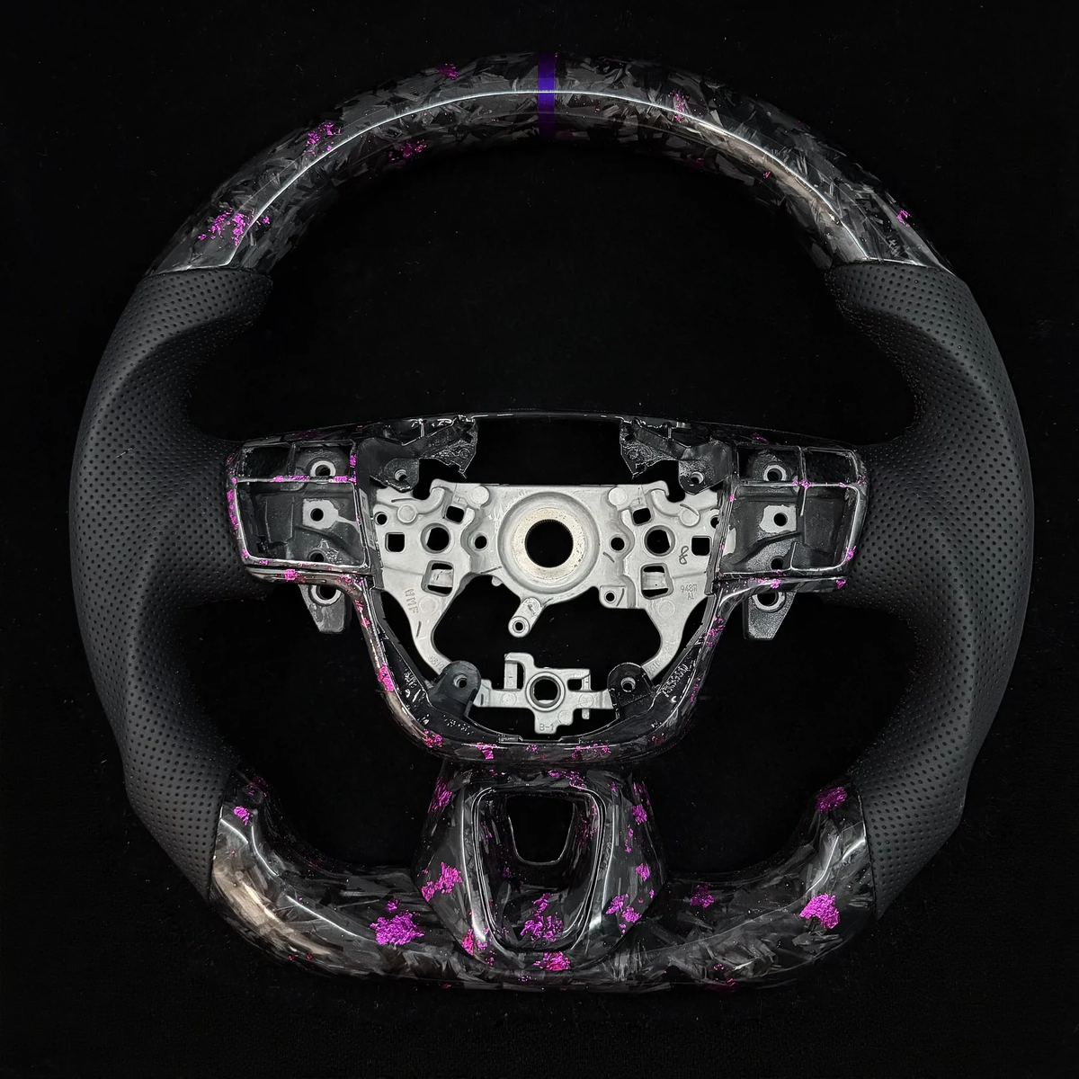 Purple Flakes Forged Carbon Fiber Steering Wheel for 9th Gen Toyota Camry 2025 2026