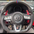 Carbon Fiber Steering Wheel fits Mazda 2 2017-2025 / 2017-2018 Mazda 3 / Mazda 6 2017-2025 / CX-3 2018-2021 / CX-5 2017-2025 / CX-9 2016-2023 | LYC Auto Parts