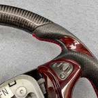 Real Carbon Fiber Steering Wheel Fits Nissan 2015-2024 Murano / 2013-2020 Pathfinder