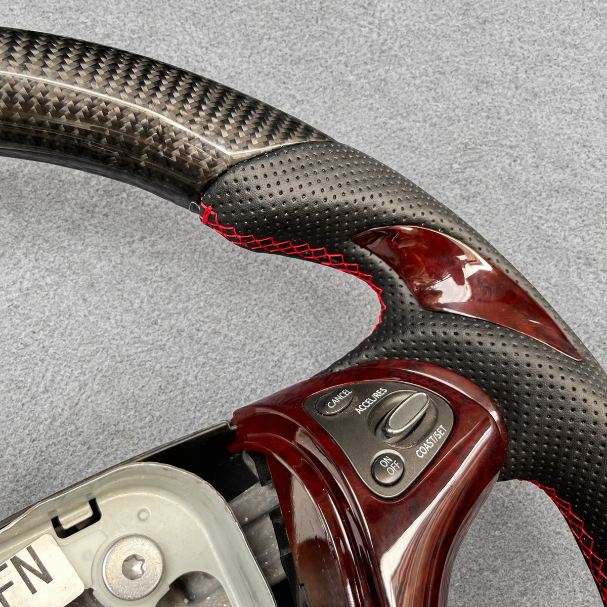 Real Carbon Fiber Steering Wheel Fits Nissan 2015-2024 Murano / 2013-2020 Pathfinder
