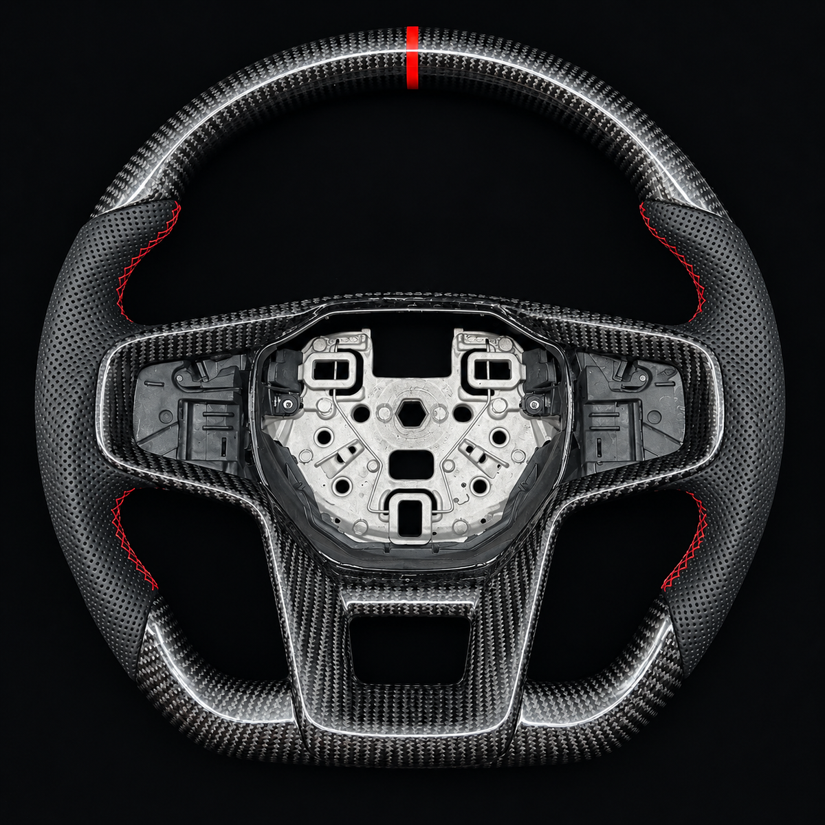 Carbon Fiber Steering Wheel Fits 2021-2025 Ford Bronco