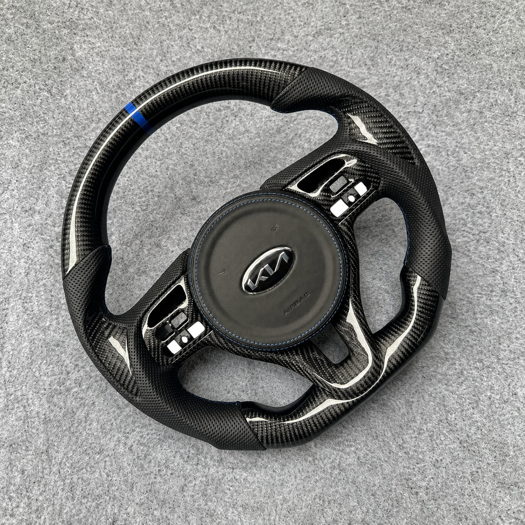 Carbon Fiber Steering Wheel Fits 2016–2020 Kia Optima