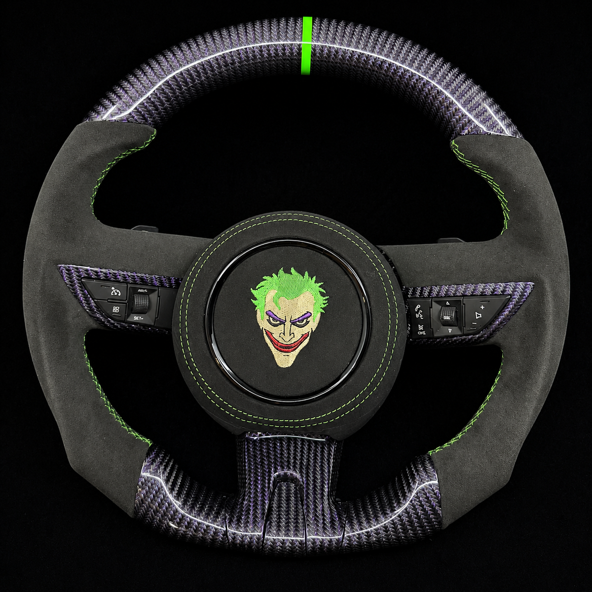 Purple Carbon Fiber Steering Wheel Fits Chevrolet 2010-2011 Camaro