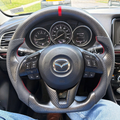 Carbon Fiber Steering Wheel fits 2014-2016 Mazda 2 / Mazda 3 / Mazda 6 / 2014-2017 Mazda CX-3 / 2012-2016 CX-5 | LYC Auto Parts