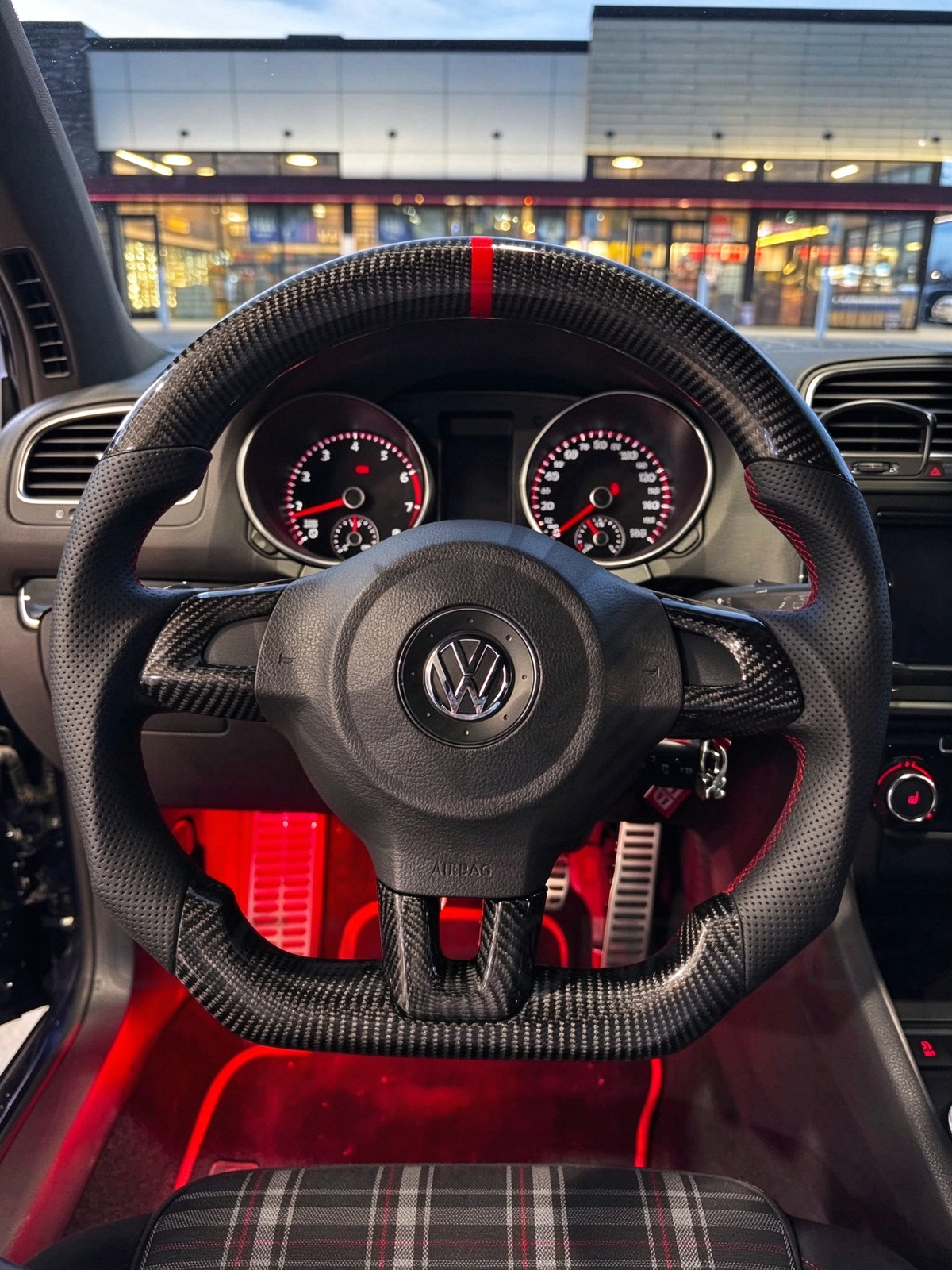 Carbon Fiber Steering Wheel fits 2010-2014 VW MK6 Golf GTI/R/Jetta GLI