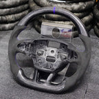 Carbon Fiber Steering Wheel Fits Ford 2015-2018 Focus MK3 RS ST / 2018-2021 EcoSport / 2017-2019 Escape
