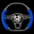 Carbon Fiber Steering Wheel Fits VW 2020+ Golf 8 MK8 GTI Passat B8 Jetta Arteon Tiguan Atlas Taos