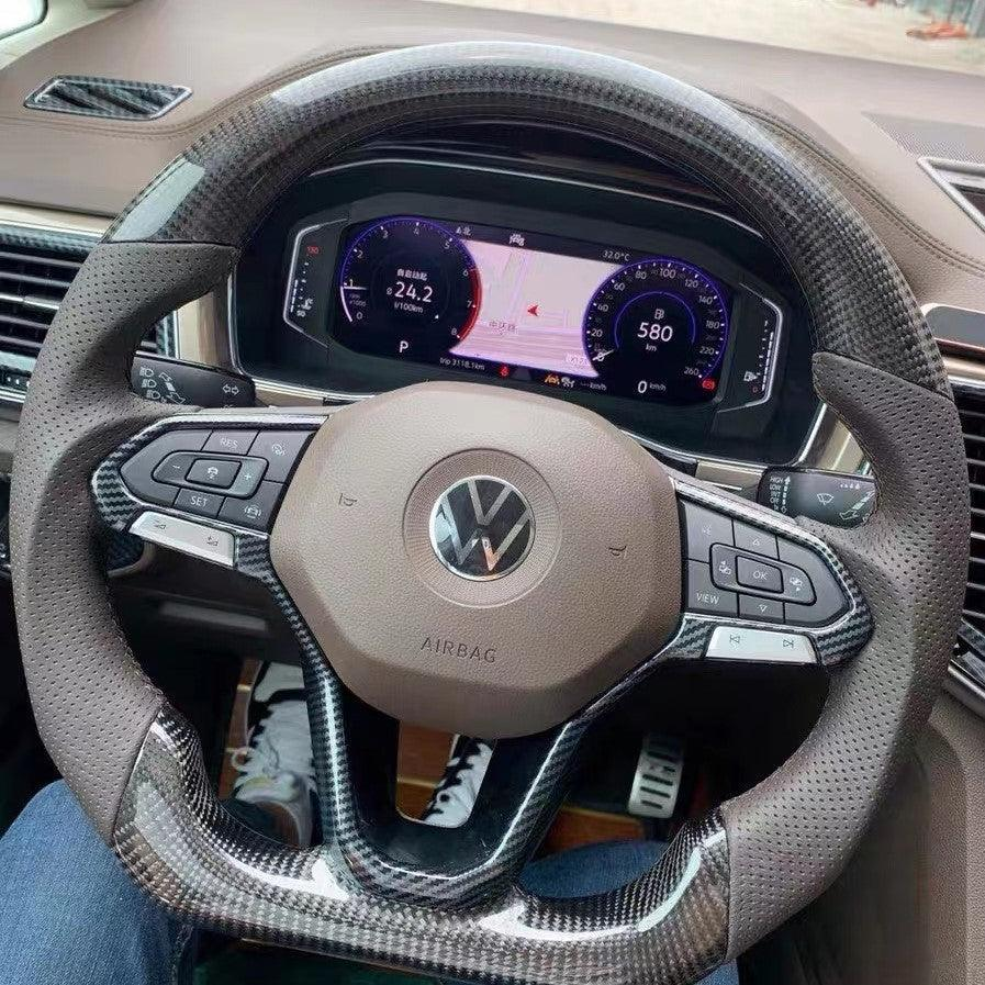 Carbon Fiber Steering Wheel Fits Volkswagen Passat 2023-2026