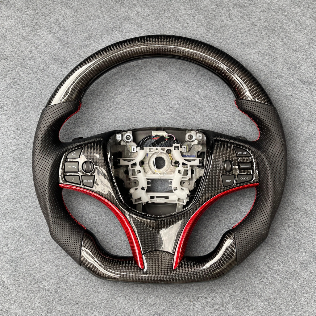 Custom Carbon Fiber Steering Wheel Fits 2014-2019 Acura MDX RLX