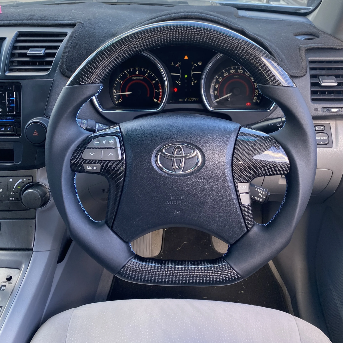 Carbon Fiber Steering Wheel Fits Toyota Camry 2006-2012 | Vigo 2012-2014 | Highlander 2009-2013