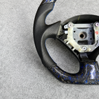 Blue Forged Carbon Fiber Steering Wheel Fits Honda S2000 / Acura RSX