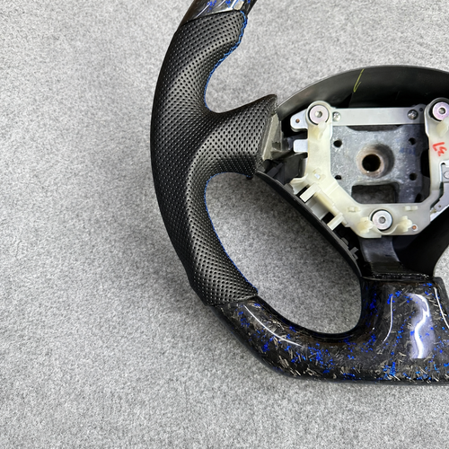 Blue Forged Carbon Fiber Steering Wheel Fits Honda S2000 / Acura RSX