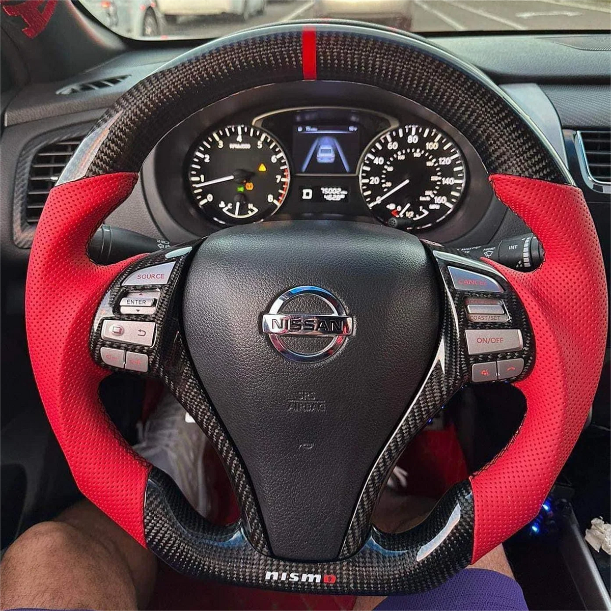 Carbon Fiber Steering Wheel fits Nissan 2014-2018 Rogue