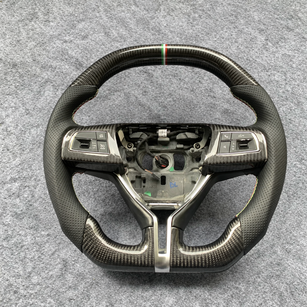 Carbon Fiber Steering Wheel Fits Maserati Ghibli  Levante  Quattroporte