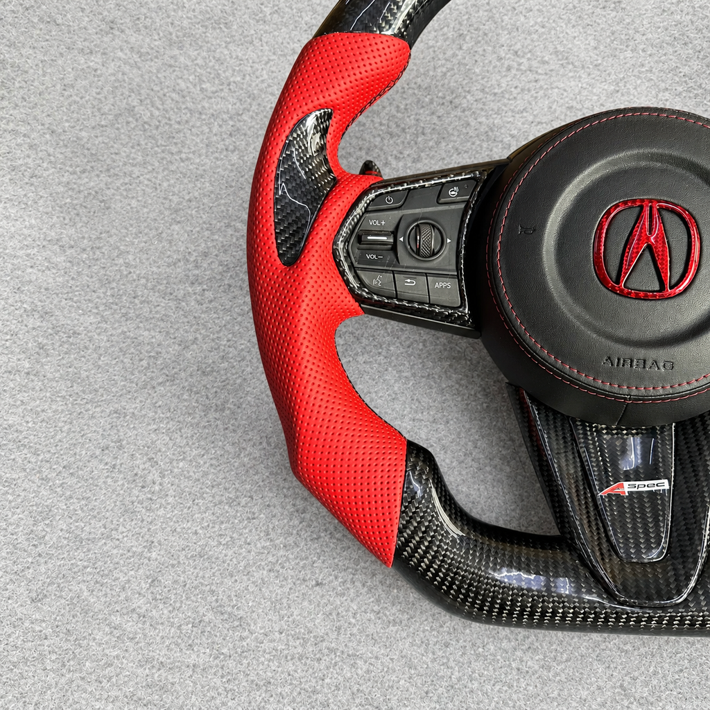 Custom carbon fiber steering wheel fits Acura RDX 2019‑2025