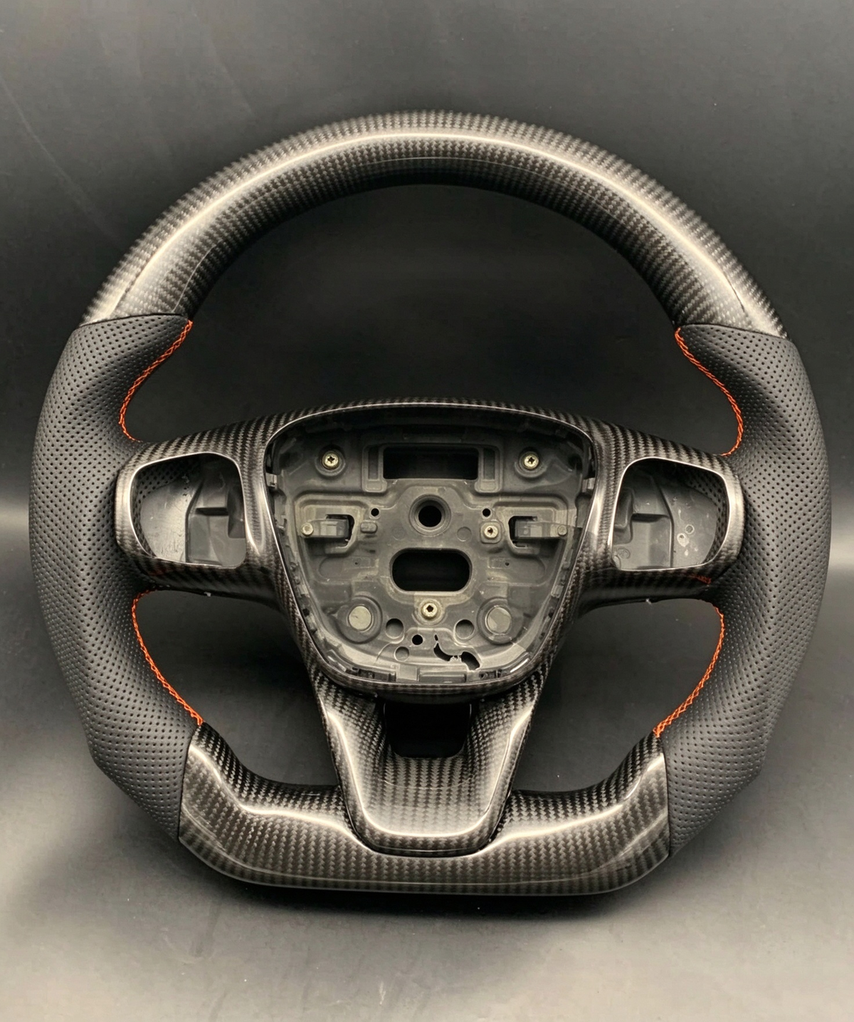 Carbon Fiber Steering Wheel Fits 2019-2025 Ford Focus MK4 RS ST / Bronco Sport / Escape / Maverick