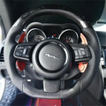 LED Carbon Fiber Steering Wheel fits Jaguar F-TYPE 2013-2023 / XE 2015-2019 / XF F-PACE 2016-2020 / XFL 2017-2020 / XEL E-PACE 2018-2020