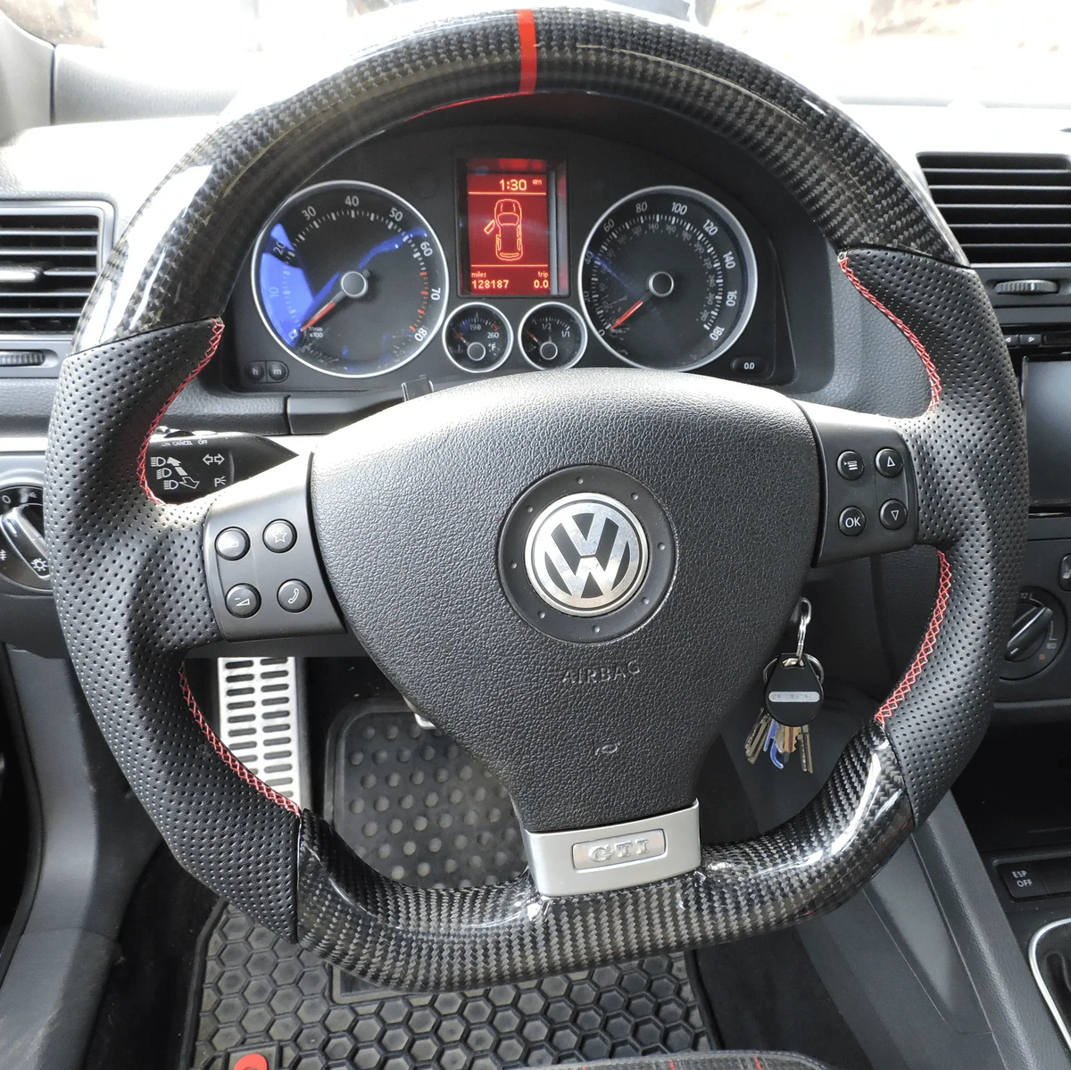 Carbon Fiber Steering Wheel fits 2004-2009 VW MK5 Golf/Jetta