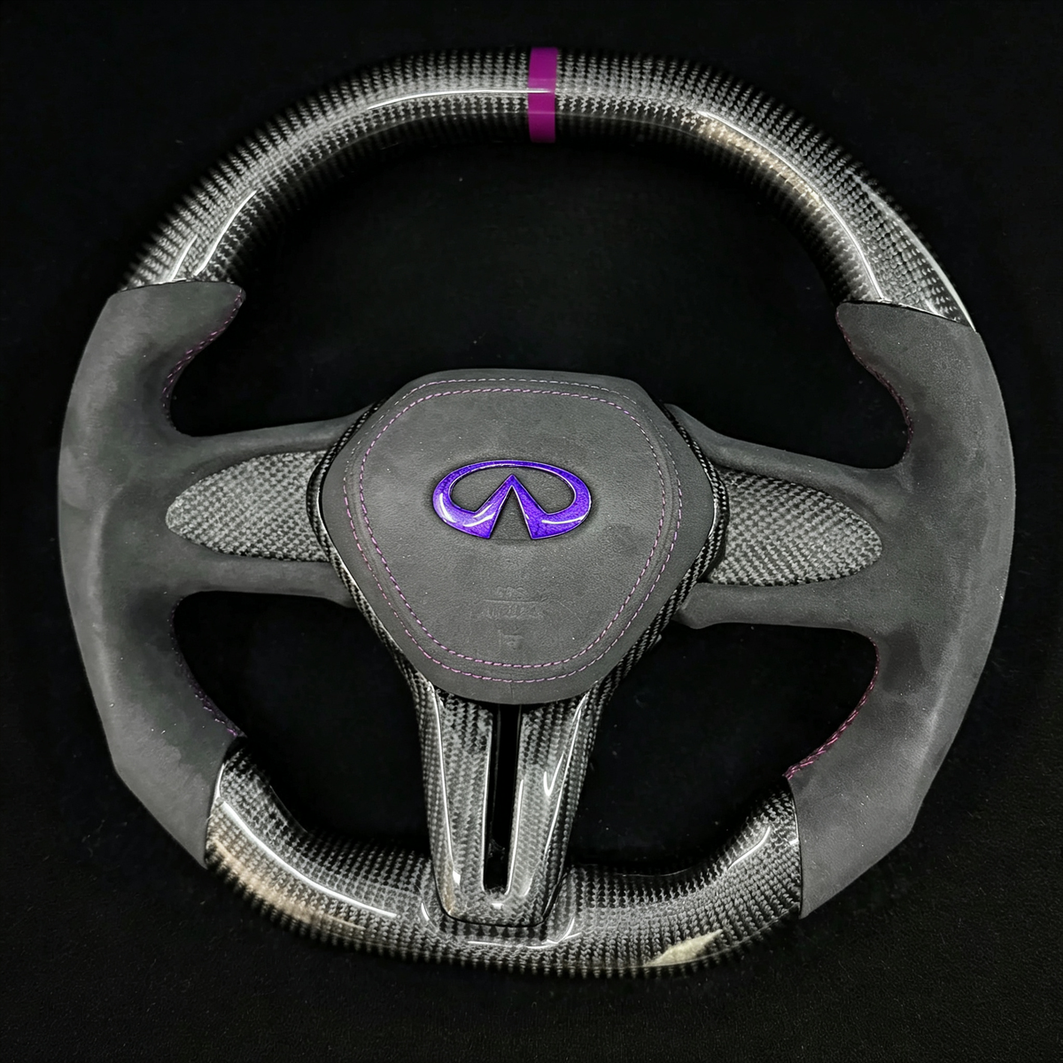 Custom Carbon Fiber Steering Wheel fits 2017+ Infiniti Q60 / 2018+ Q50