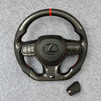 Carbon Fiber Steering Wheel Fits Lexus 2016-2022 RX350 450h / ES350 ES300 / GS350 GS450 / LX570 / GS300 GS200T | 2020-2023 GX460