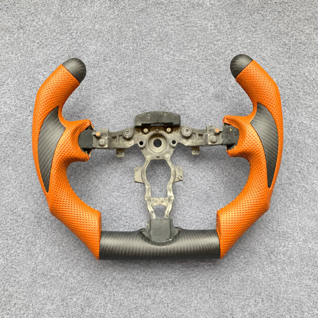 Matte F1‑Style Carbon Fiber Steering Wheel Fits 2010-2018 Nissan Juke