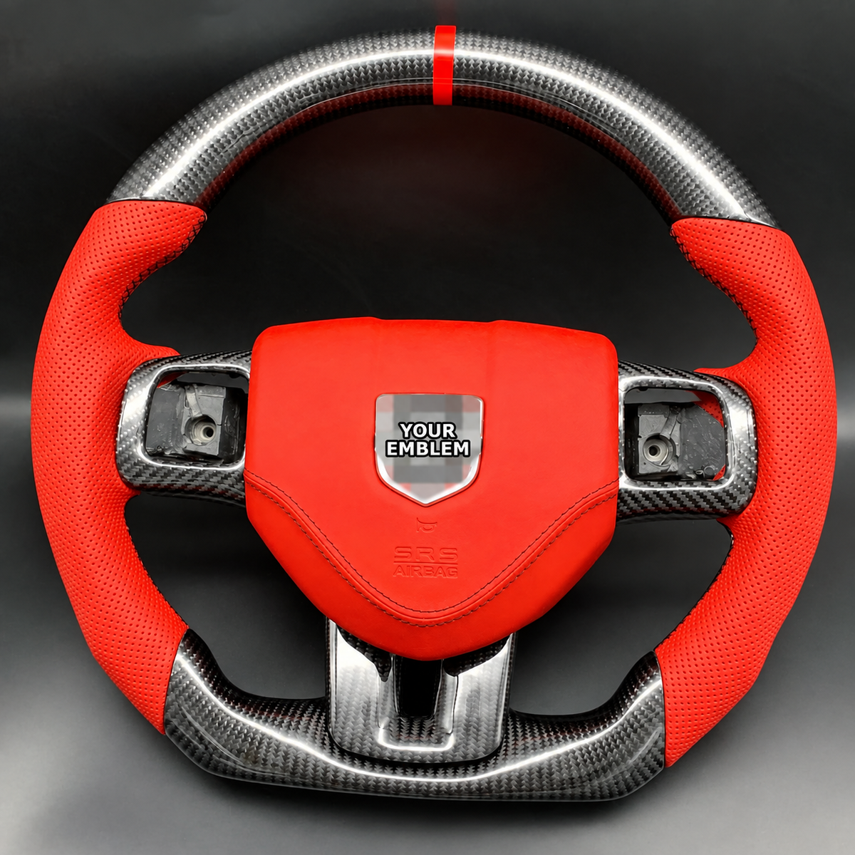 Custom Carbon Fiber Steering Wheel Fits 2011-2014 Dodge Charger / Challenger / Durango