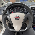 Alcantara Carbon Fiber Steering Wheel Fits 2015-2019 Nissan Versa Sentra / 2018-2021 NV200