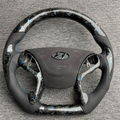 Blue Forged Carbon Fiber Steering Wheel Fits Hyundai 2011–2016 Elantra