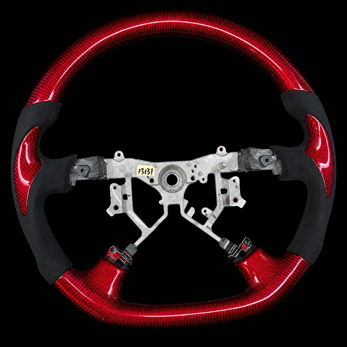 Red Carbon Fiber Steering Wheel Fits Toyota Tacoma 2005-2011 / 4Runner 2003-2009