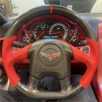 Custom Carbon Fiber Steering Wheel fits 2005 Corvette C6