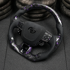 Purple Flakes Forged Carbon Fiber Steering Wheel For 9th Gen Toyota Camry