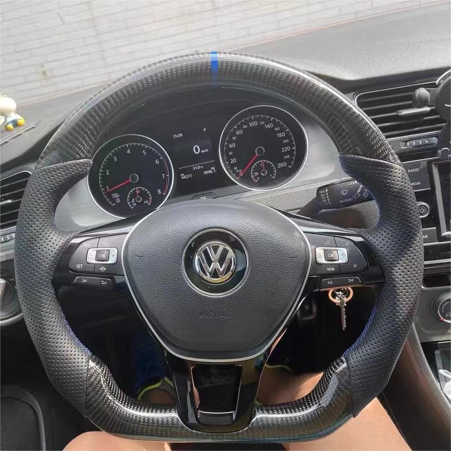 Carbon Fiber Steering Wheel Fits 2015-2021 VW MK7 Golf / Jetta /Passat