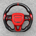 Carbon Fiber Steering Wheel Fits Dodge 2016-2023 Charger / 2015-2023 Challenger / 2014-2023 Durango