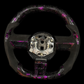 Purple Flakes Forged Carbon Fiber Steering Wheel Fits Chevrolet 2010-2011 Camaro