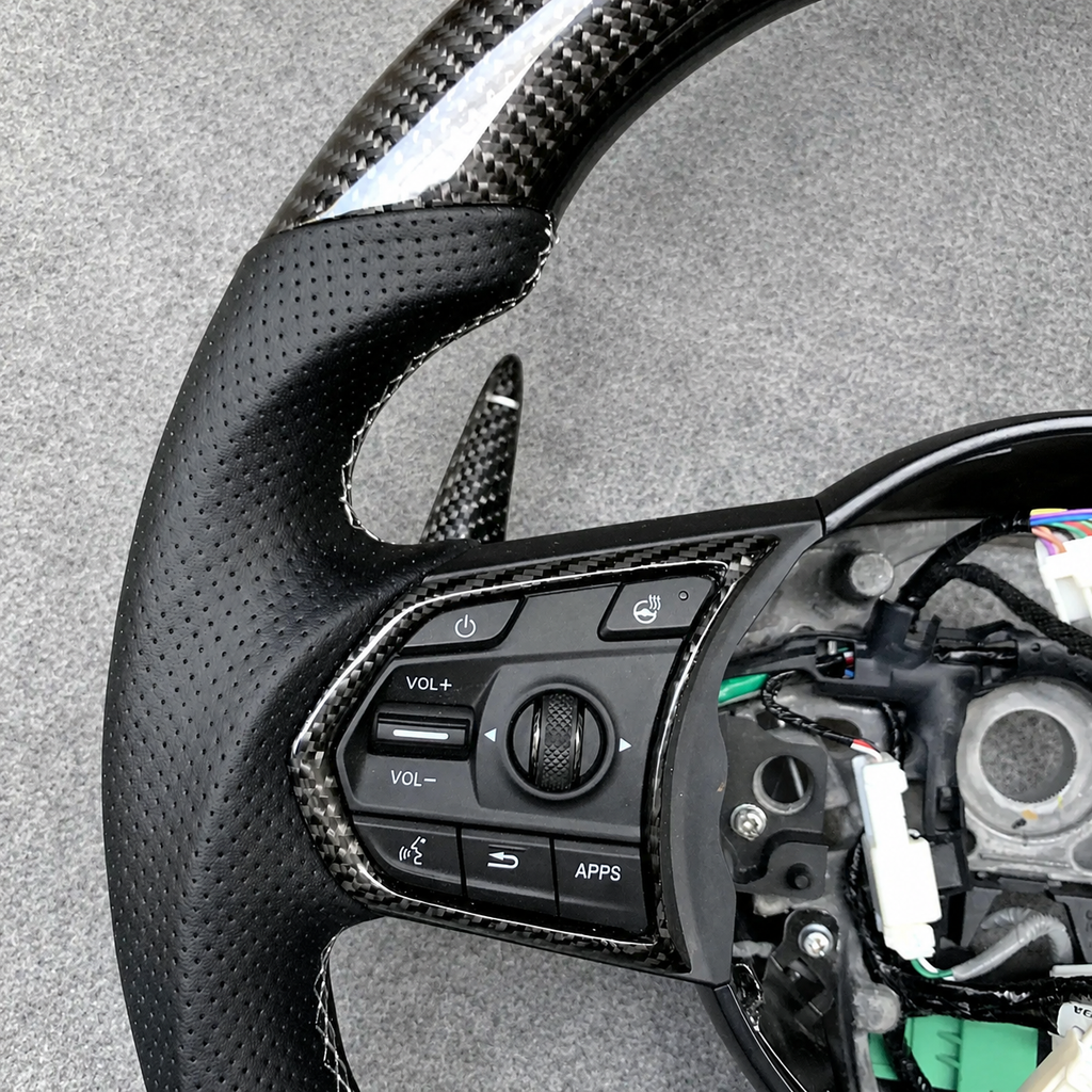Carbon fiber steering wheel fits Acura RDX 2019+