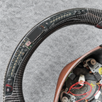 LED Carbon Fiber Steering Wheel Fits Maserati Quattroporte GranTurismo 2003-2014
