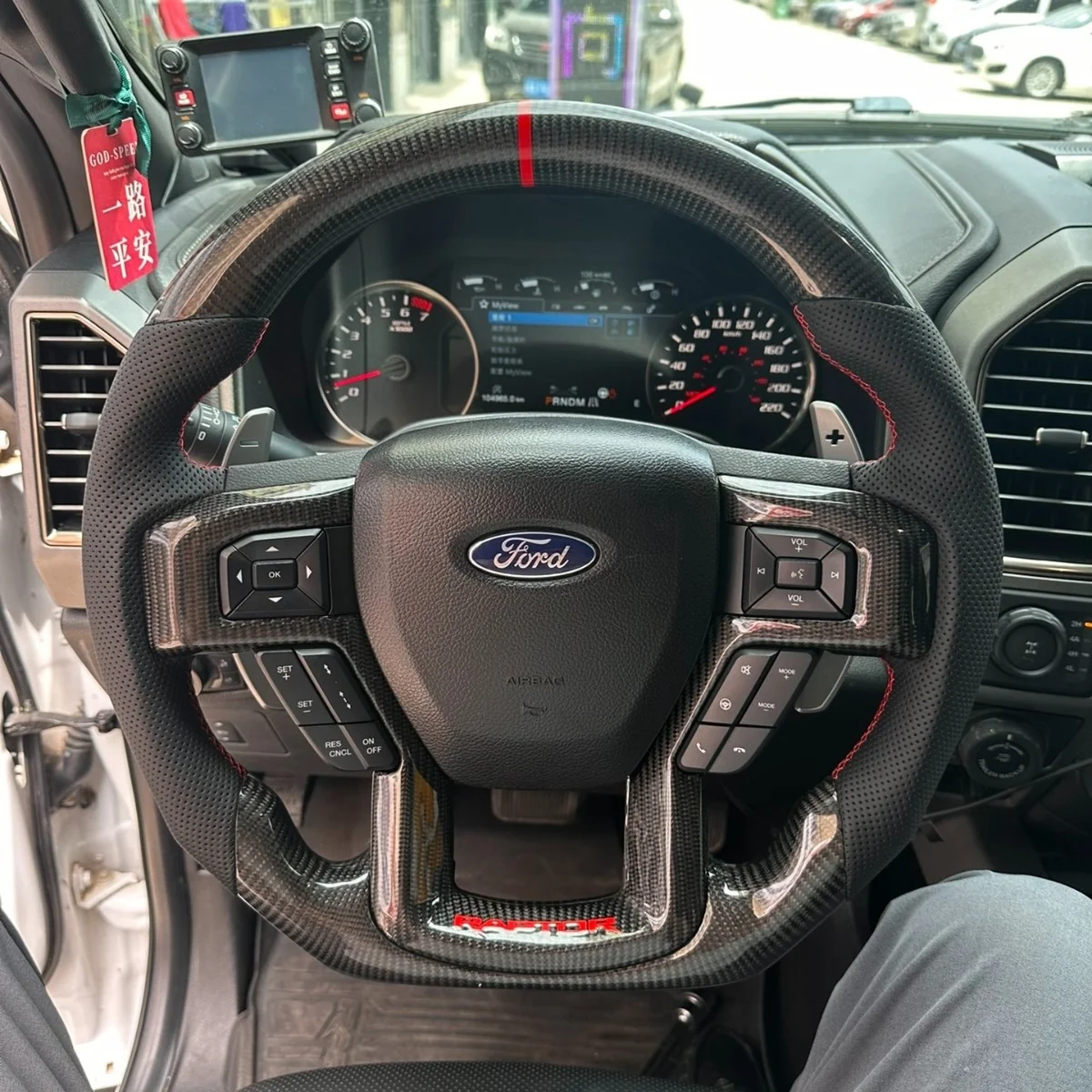 Carbon Fiber Steering Wheel Fits 2018-2020 Ford Expedition