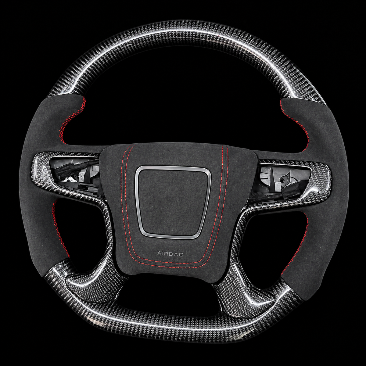Carbon Fiber Steering Wheel Fits 2014-2018 GMC Sierra / GMC Yukon 2015–2020